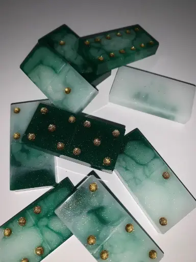 [DOM03] Dominos - Marble Green